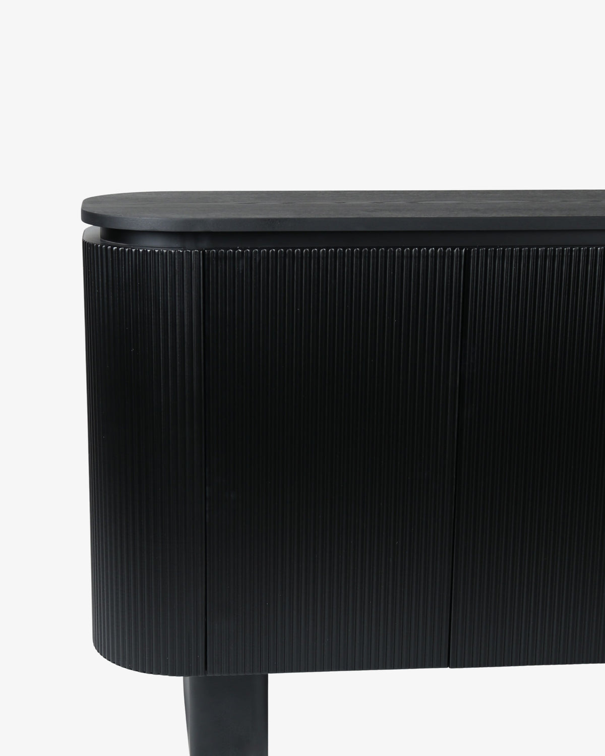 Gracie Ribbed Black Sideboard