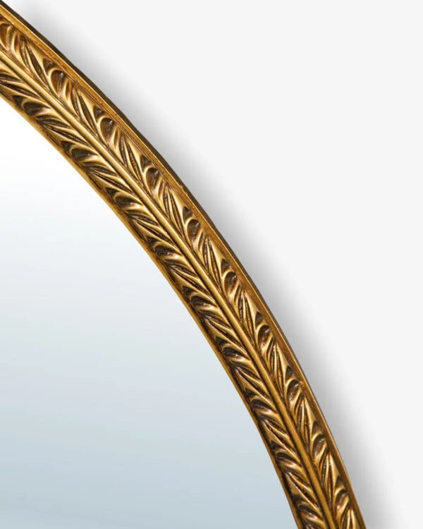 Bellini Carved Round Mirror - 120CM