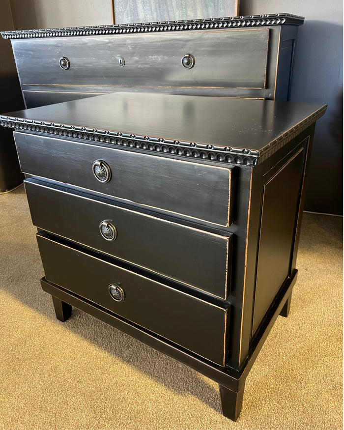 Princeton Black Bedside Table