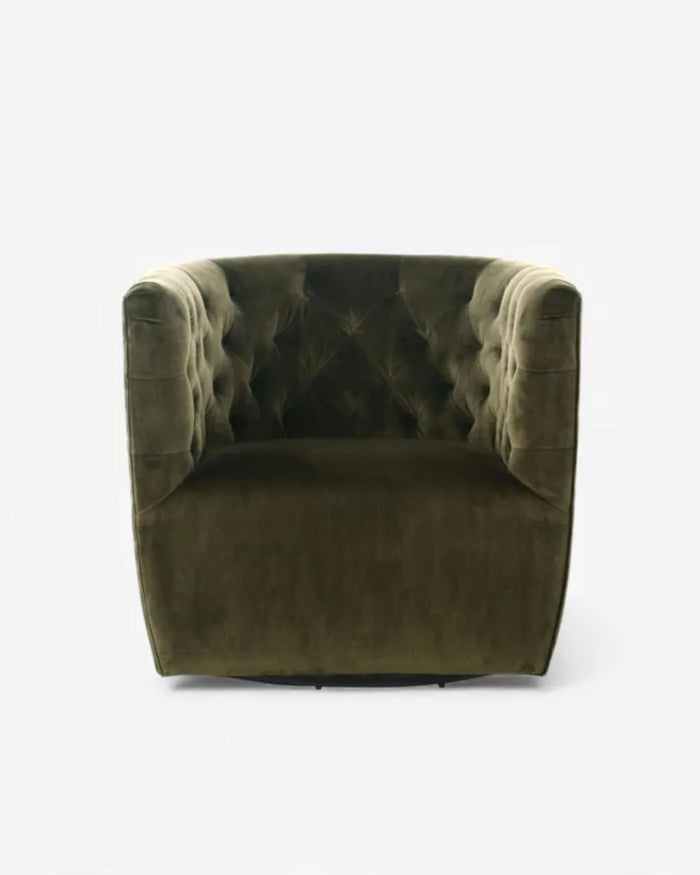 Ellis Swivel Chair Olive
