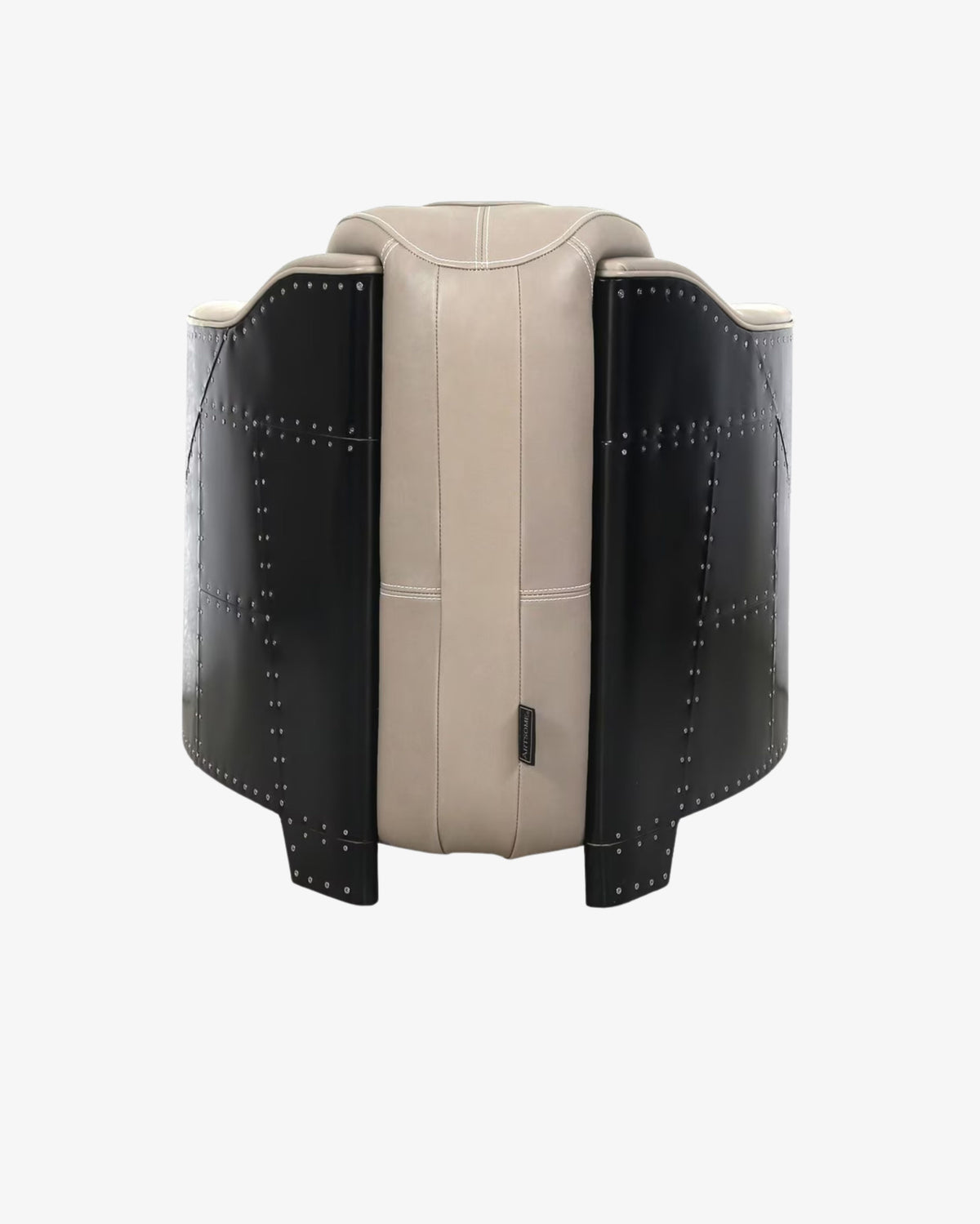 Deus Leather Armchair - Taupe