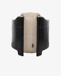Deus Leather Armchair - Taupe