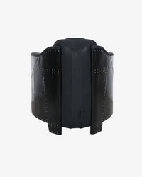 Deus Leather Armchair - Black