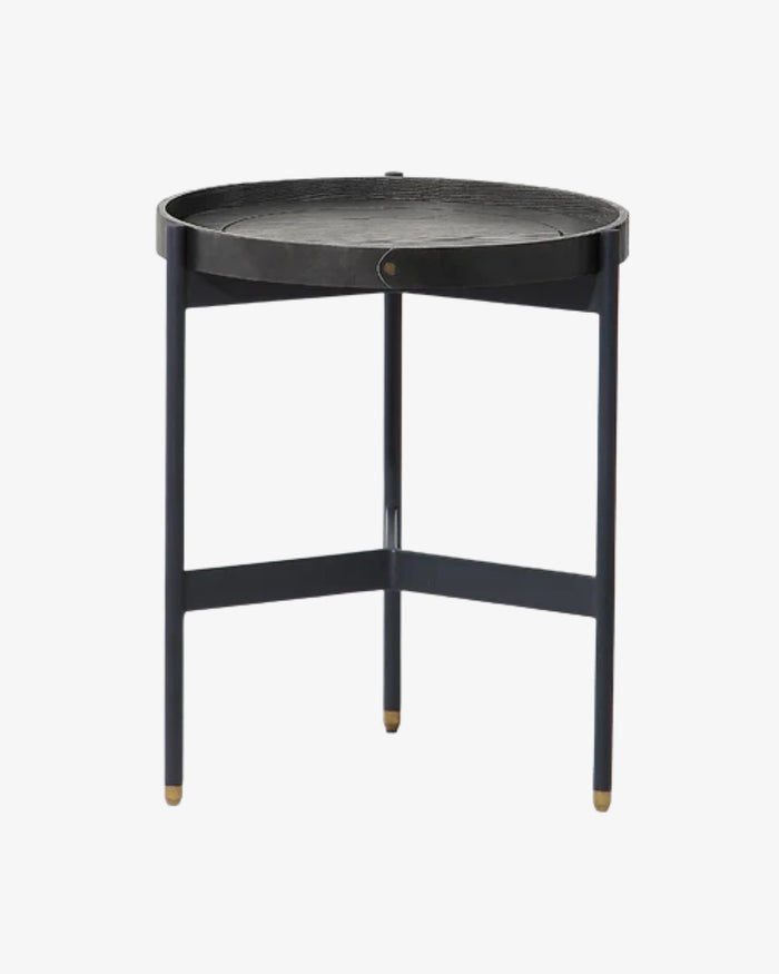 Corelli Round Side Table - Black
