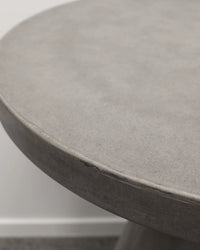 Corfu Pedestal Concrete Outdoor Dining Table - 65cm