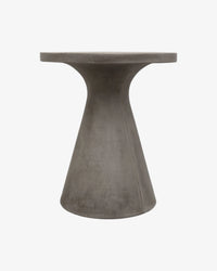 Corfu Pedestal Concrete Outdoor Dining Table - 65cm