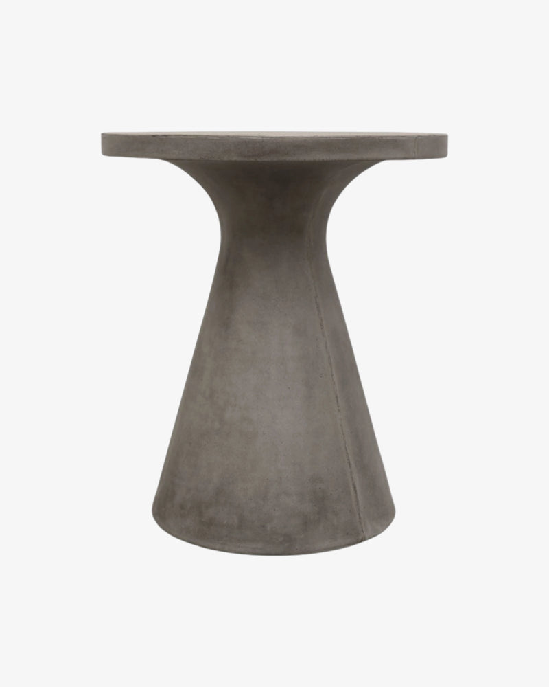 Corfu Pedestal Concrete Outdoor Dining Table - 65cm