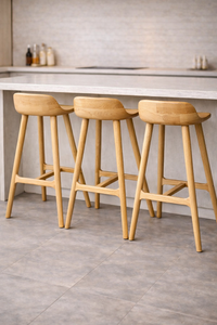 Cortez Barstool - Solid American White Oak - Natural