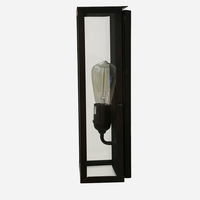 Outdoor/Indoor IP54 Costa Bronze Rectangular Wall Light