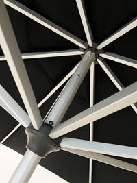 Greenslades Costa Tilting Outdoor Umbrella - 2.7m Octagonal - Black