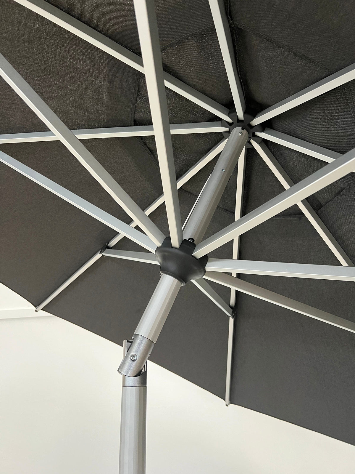 Greenslades Costa Tilting Outdoor Umbrella - 2.7m Octagonal - Charcoal