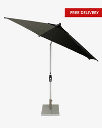 Greenslades Costa Tilting Outdoor Umbrella - 2.7m Octagonal - Black