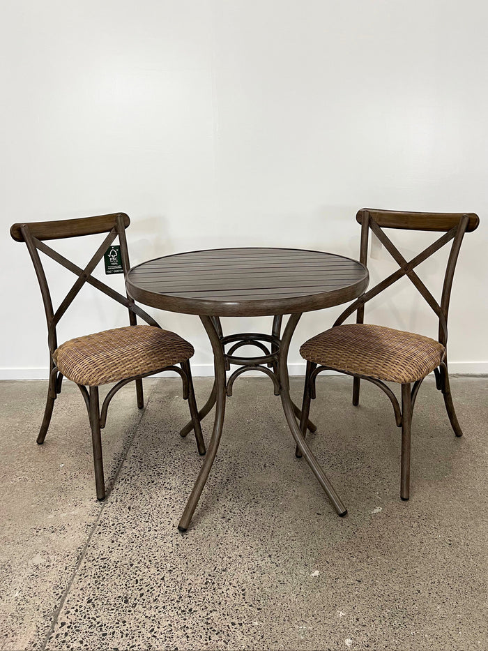 Crete 3 Piece Outdoor Patio Setting