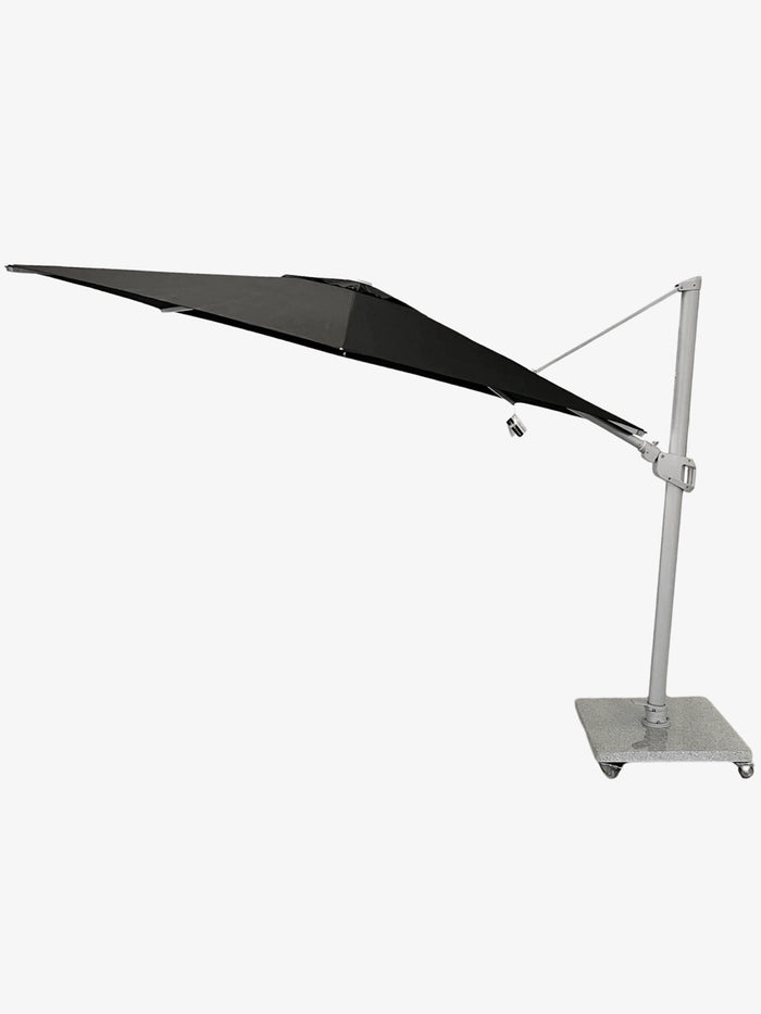 Greenslades Cuba Cantilever Umbrella - Horizontal & Vertical Tilt -  3.5m Octagonal - Black