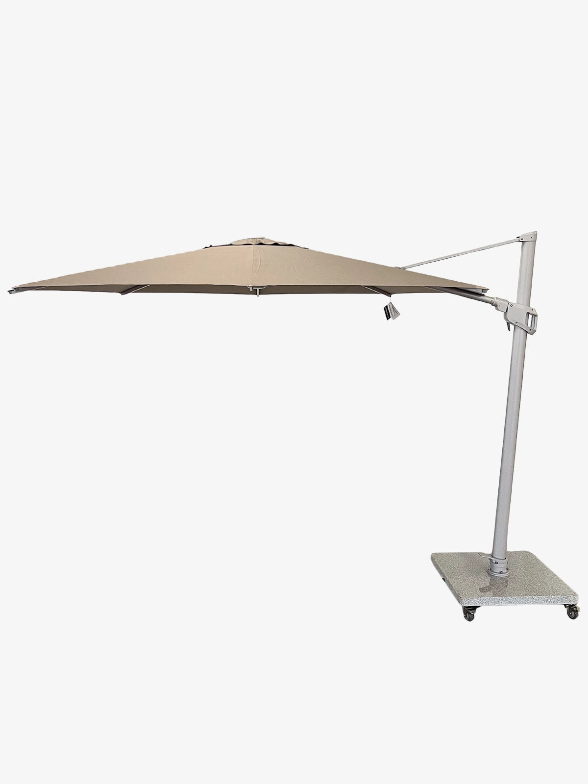Greenslades Cuba Cantilever Umbrella - Horizontal & Vertical Tilt -  3.5m Octagonal - Taupe