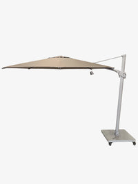 Greenslades Cuba Cantilever Umbrella - Horizontal & Vertical Tilt -  3.5m Octagonal - Taupe