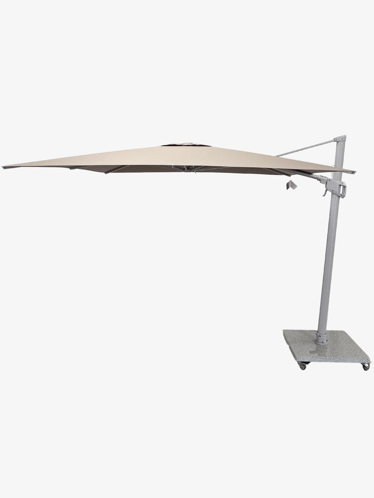 Greenslades Cuba Cantilever Umbrella - Horizontal & Vertical Tilt -  3.0m Square - Taupe