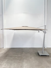 Greenslades Cuba Cantilever Umbrella - Horizontal & Vertical Tilt -  3.0m Square - Taupe