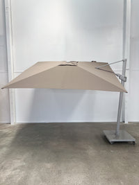 Greenslades Cuba Cantilever Umbrella - Horizontal & Vertical Tilt -  3.0m Square - Taupe