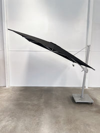 Greenslades Cuba Cantilever Umbrella - Horizontal & Vertical Tilt - 3.0m Square - Black