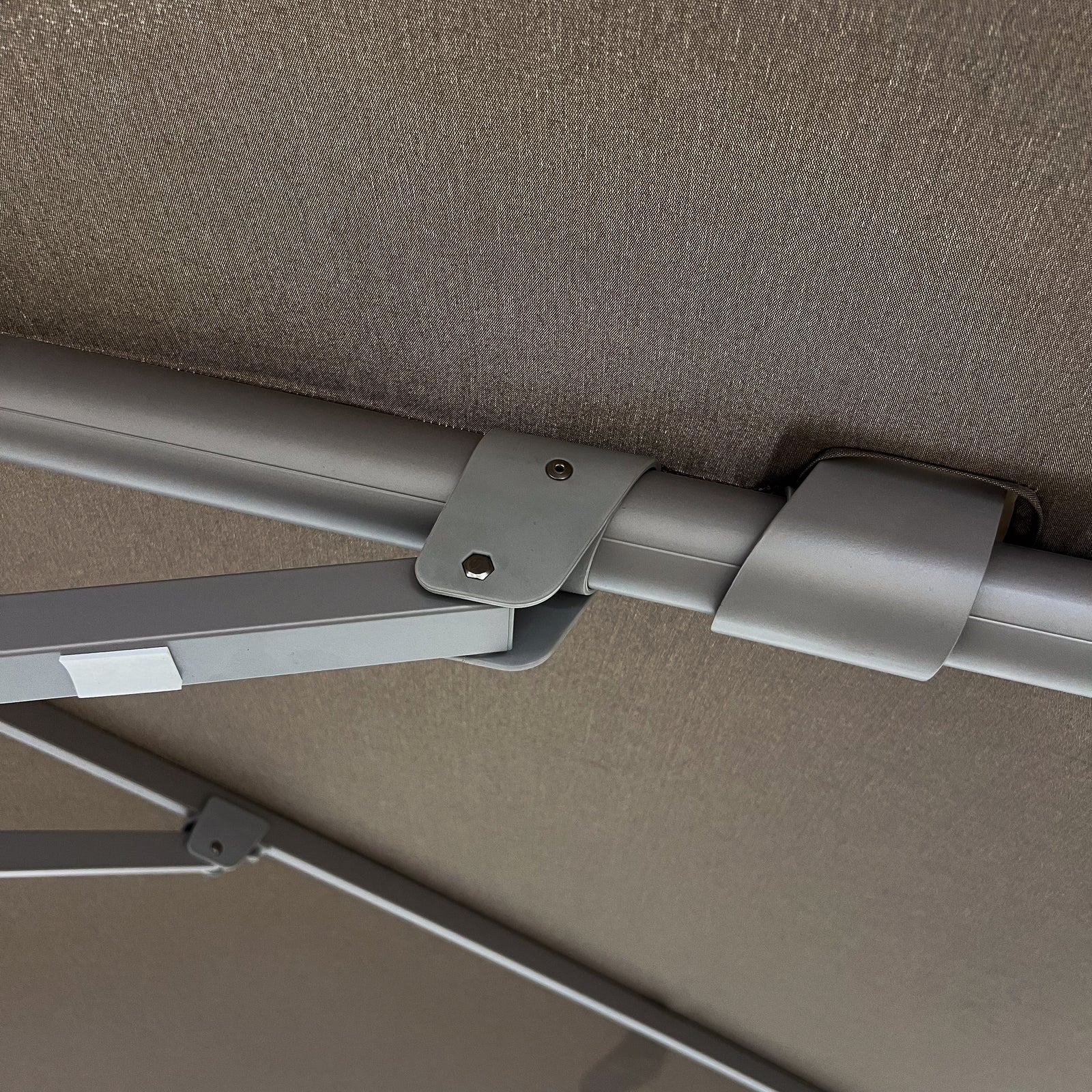 Greenslades Cuba Cantilever Umbrella - 3.0m Square - Taupe