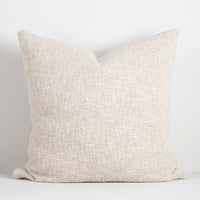 Cyprian Euro Cushion - Feather Inner – Oatmeal