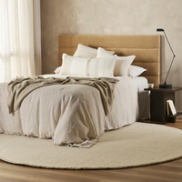 Baya Dorset Round Floor Rug- Natural White - 250dia