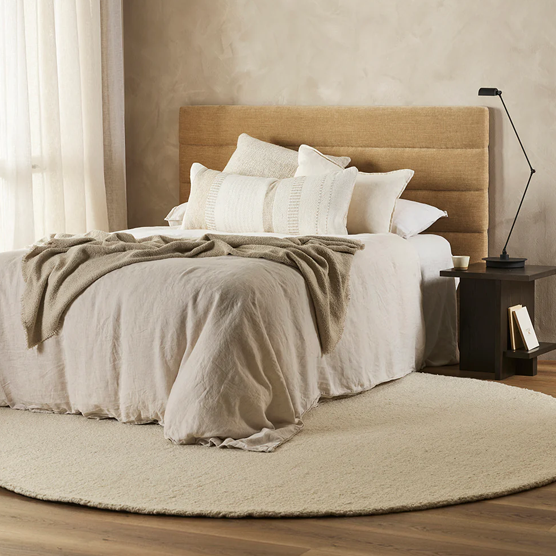 Baya Dorset Round Floor Rug- Natural White - 250dia