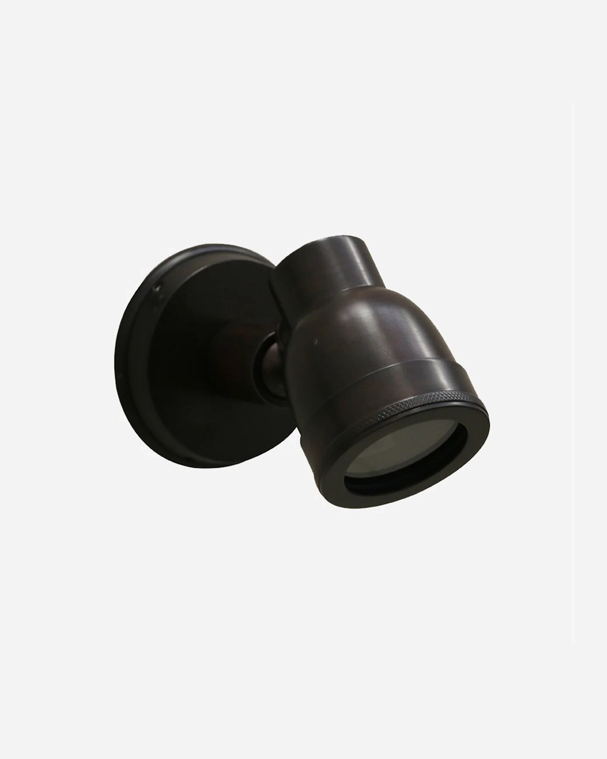 Outdoor IP54 Wall Mounted Brass Spotlight - Dark Bronze Finish