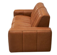 Detroit Leather Electric Recliner Sofa - Vintage Tan