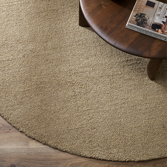 Baya Dorset Round Floor Rug - Biscuit - 250cm Dia