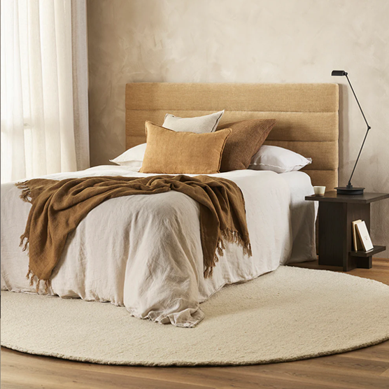 Baya Dorset Round Floor Rug- Natural White - 250dia