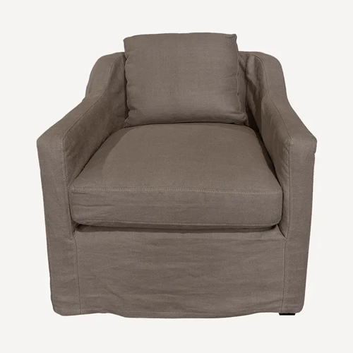 Dume Slip Cover Armchair - Coffee