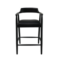 Black bar stool on a white background