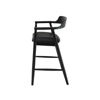 Ealing Barstool Black Leather