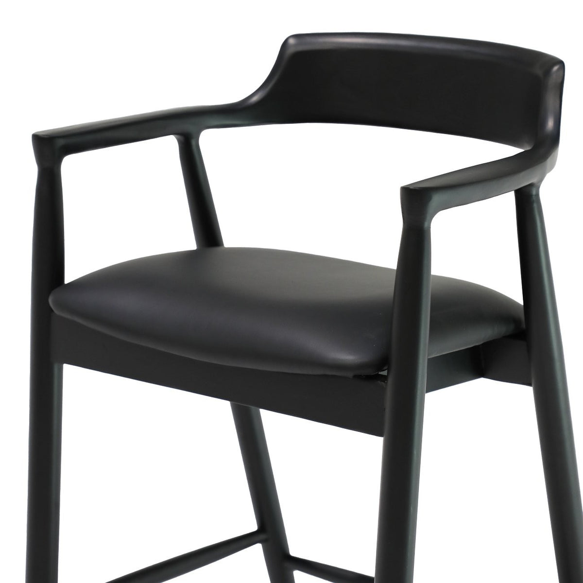 Ealing Barstool Black Leather