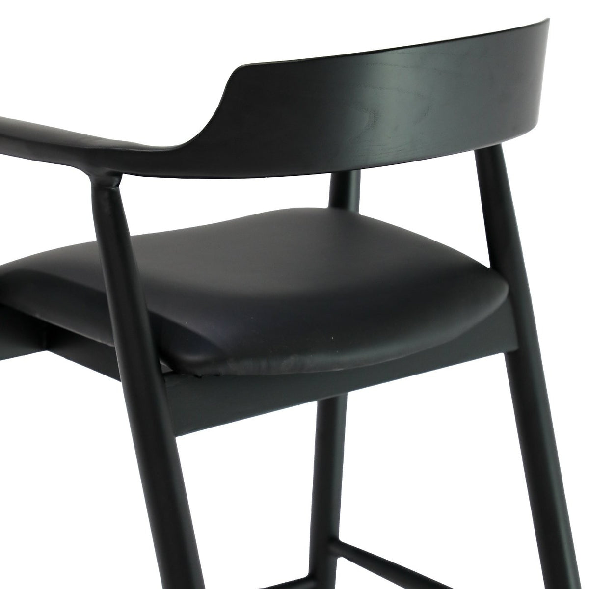 Ealing Barstool Black Leather