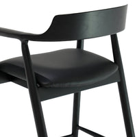 Ealing Barstool Black Leather