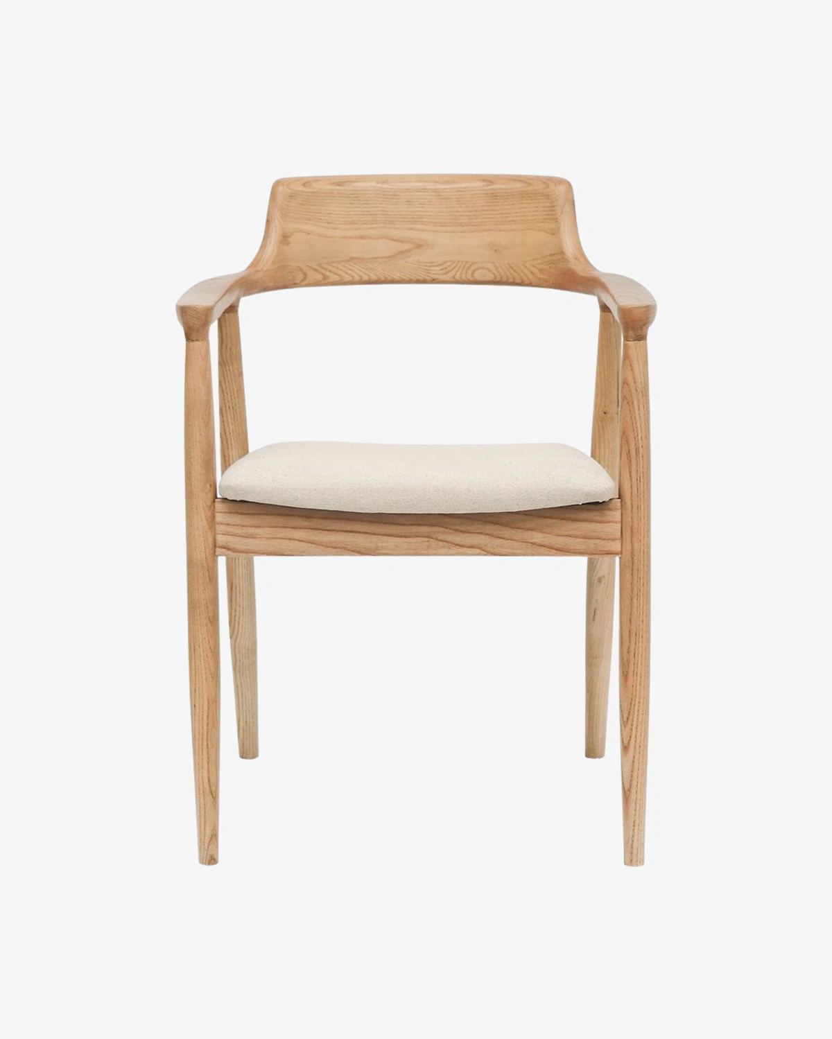 Ealing Dining Chair - Natural Frame/Linen Seat