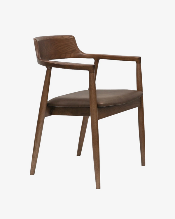 Ealing Dining Chair - Brown Leather