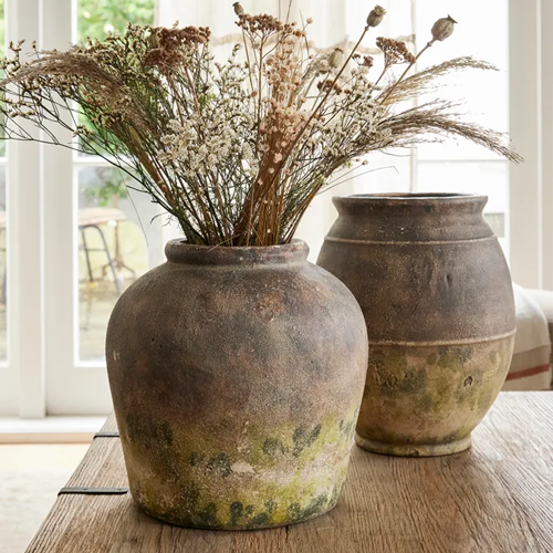 Elis Rustic Stone Vase - Small