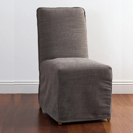Ellie Slipcover Dining Chair - Grey