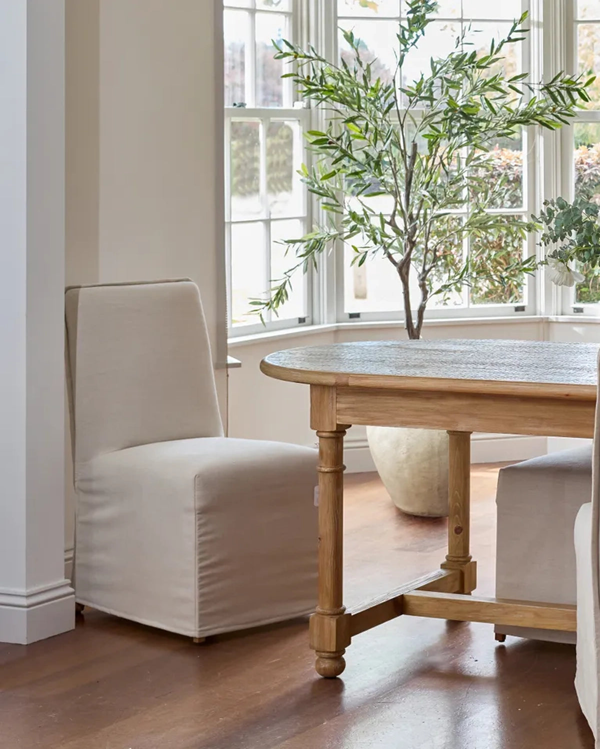 Ellie Slipcover Dining Chair - Natural