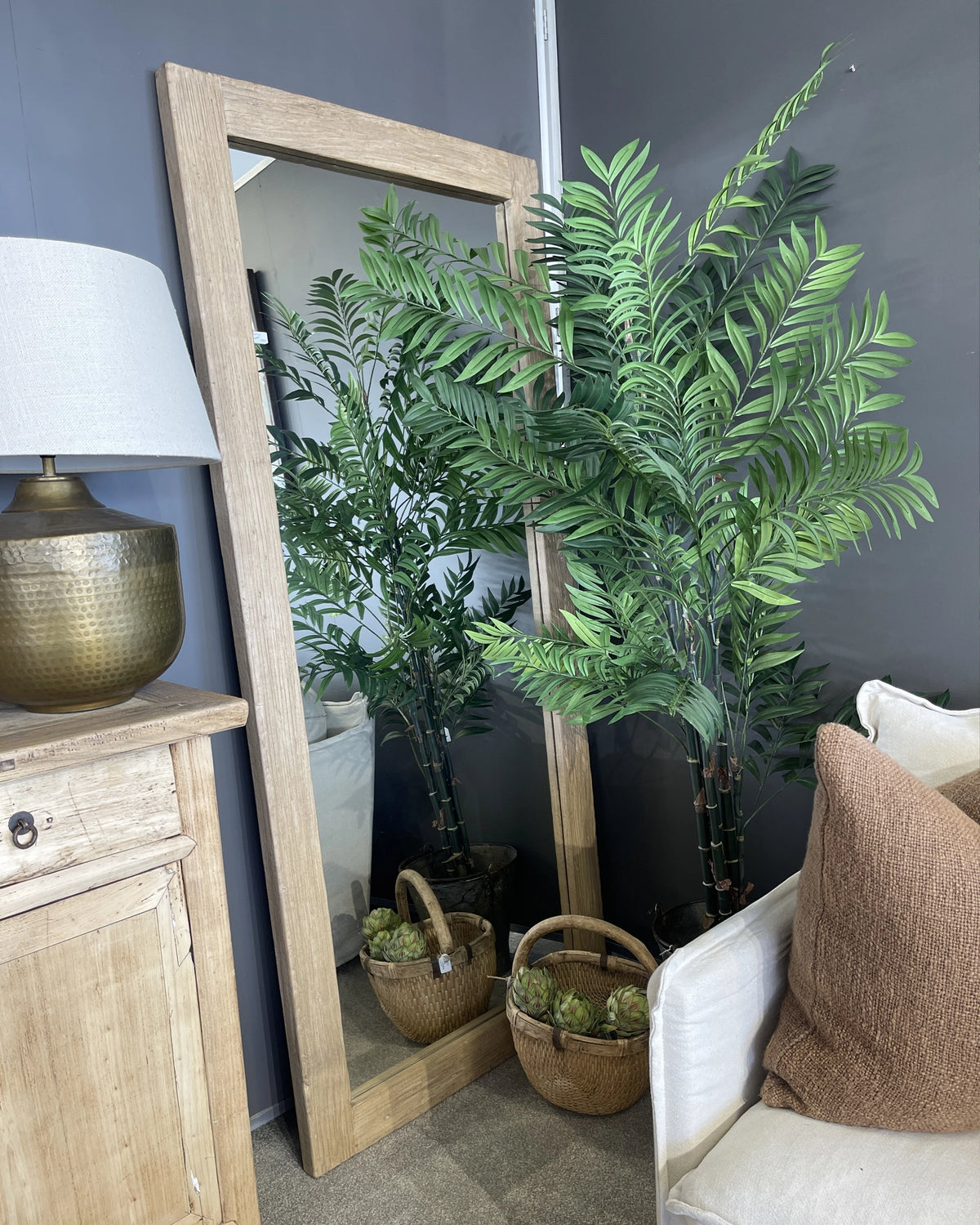 Elm Leaner Mirror - Rectangle