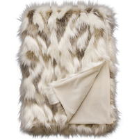Heirloom NZ Made Faux Fur Throw - 150x220cm - Snowshoe Hare