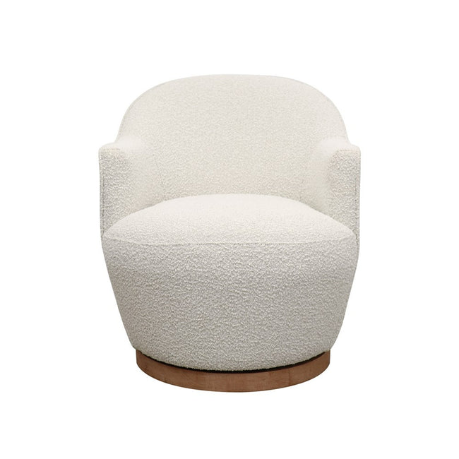 Fabian Swivel Chair - Cream Boucle