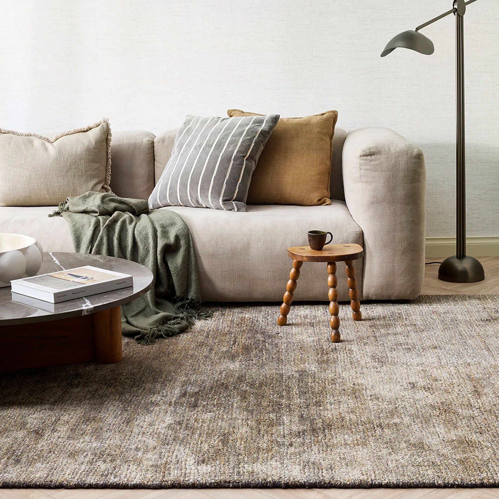 Baya Fairbanks Floor Rug - Fossil - 250cm x 350cm