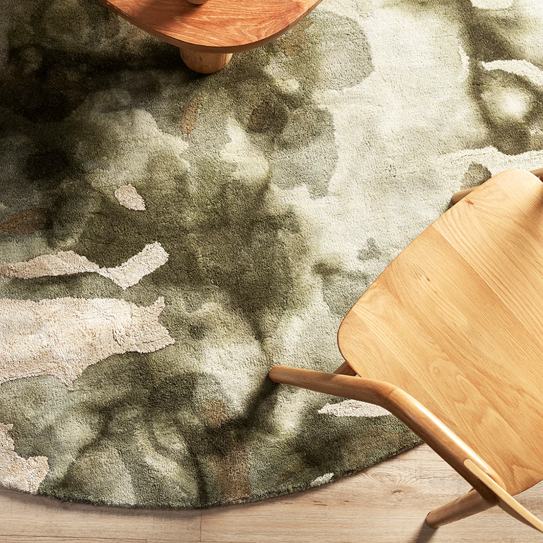 Baya Fayette Round Rug - Sage Multi - 210cm Dia