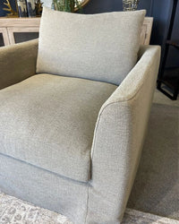 Fitzroy Slipcover Armchair - Khaki