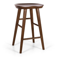 Vitrine Oak Barstool - Deep Oak